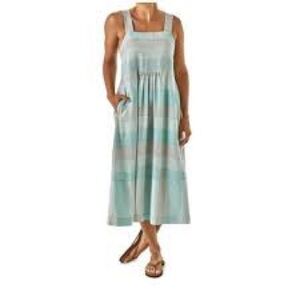 Patagonia Dress Women's Small striped button detail Worn Wear garden island
